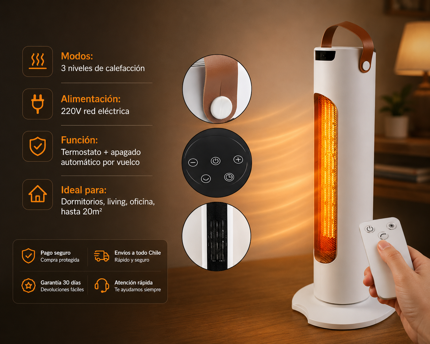 Voltia Tower Heat Calefactor 2000w