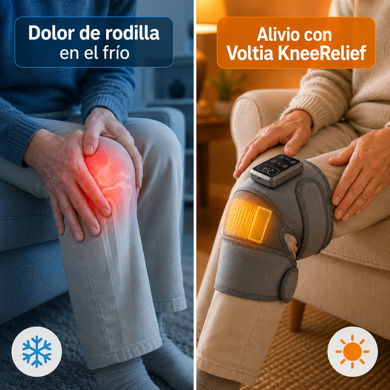 Voltia KneeRelief rodillera térmica masajeador eléctrico