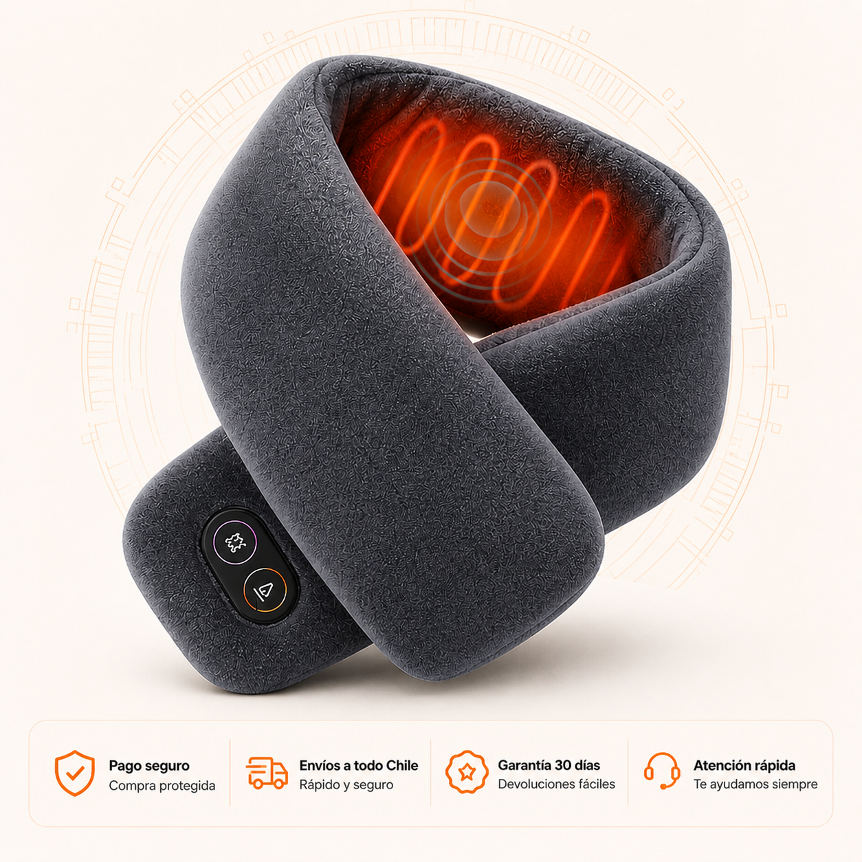 Voltia NeckWarm masajeador cervical con calor portátil